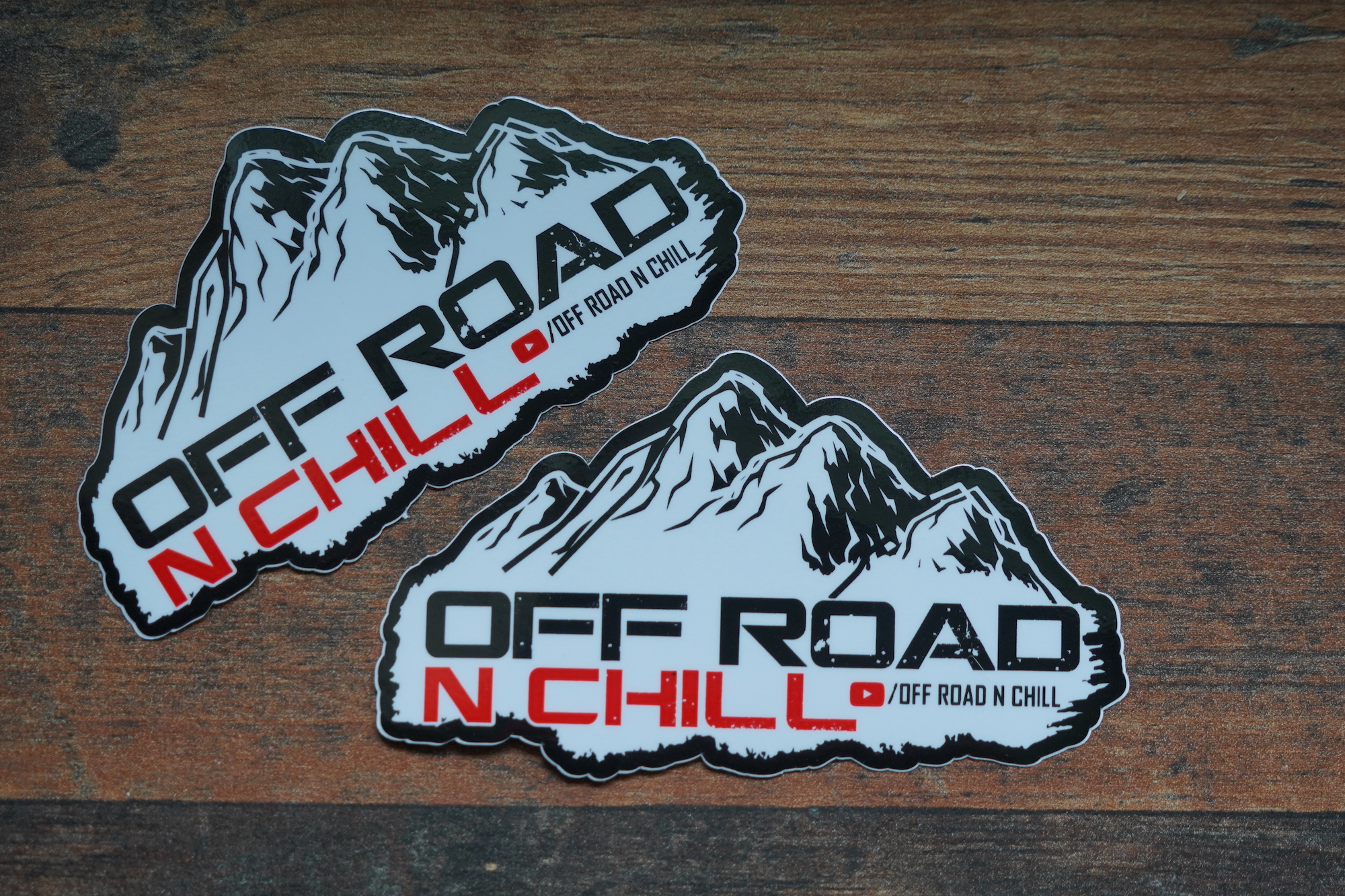 .White Sticker Logo Set of 2 – Off Road n Chill